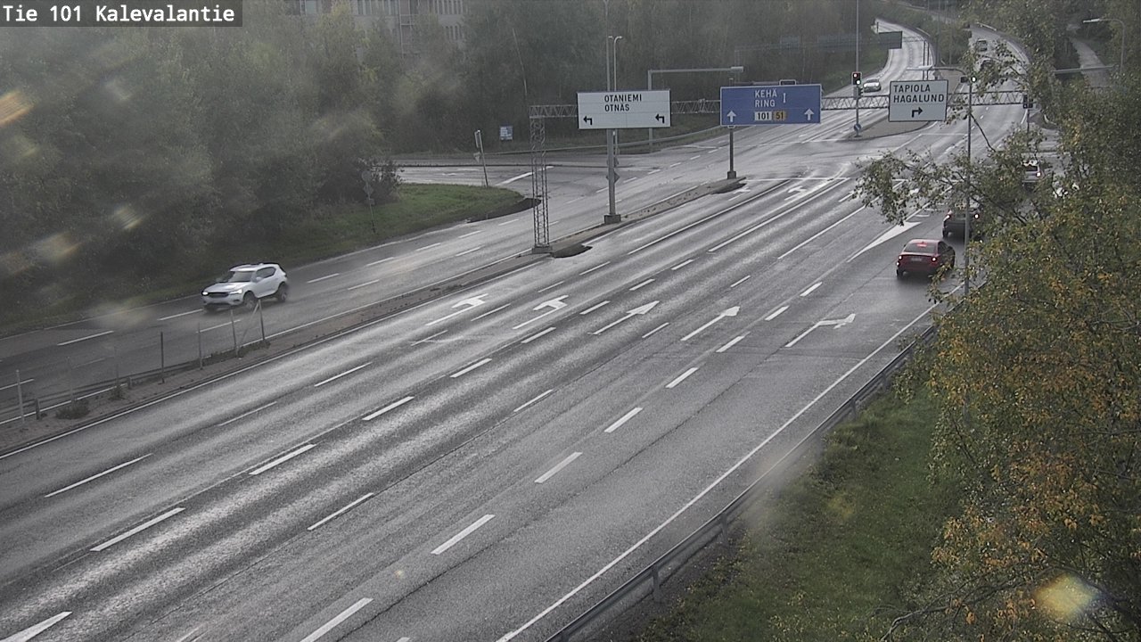Weather Camera Image Road 101 Kalevalantie, Espoo, Uusimaa