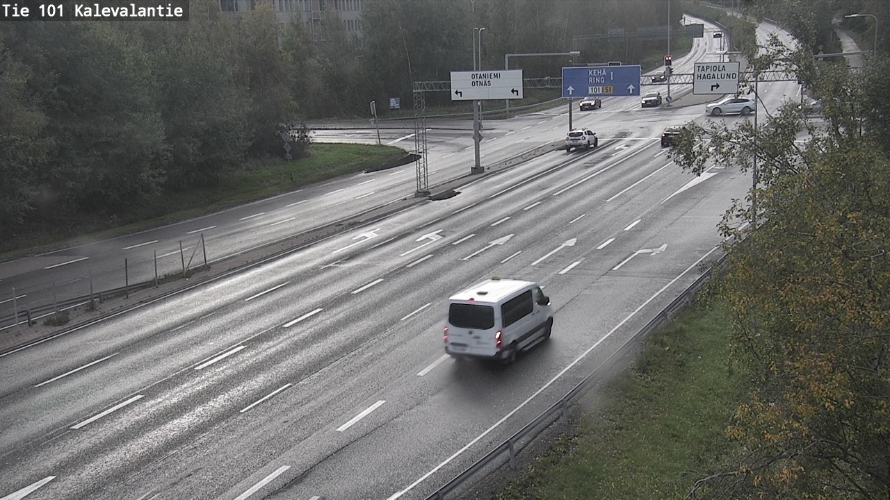 Weather Camera Image Road 101 Kalevalantie, Espoo, Uusimaa