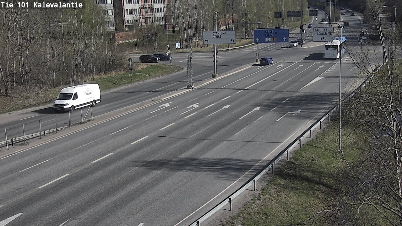 Kelikamerat Kuva Tie 101 Kalevalantie, Espoo, Uusimaa