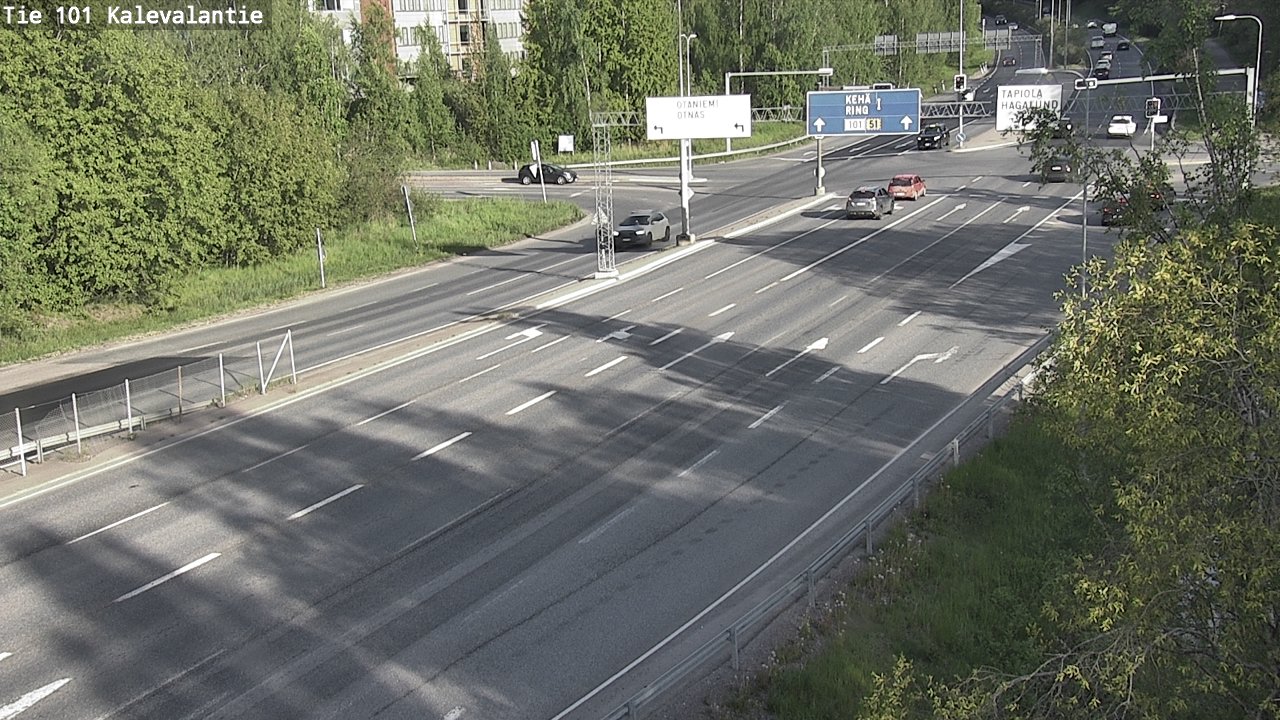 Weather Camera Image Road 101 Kalevalantie, Espoo, Uusimaa