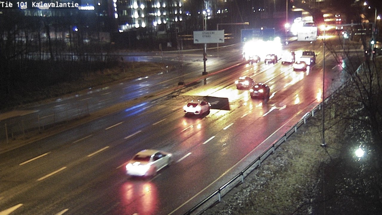 Weather Camera Image Väg 101 Kalevalantie, Espoo, Uusimaa