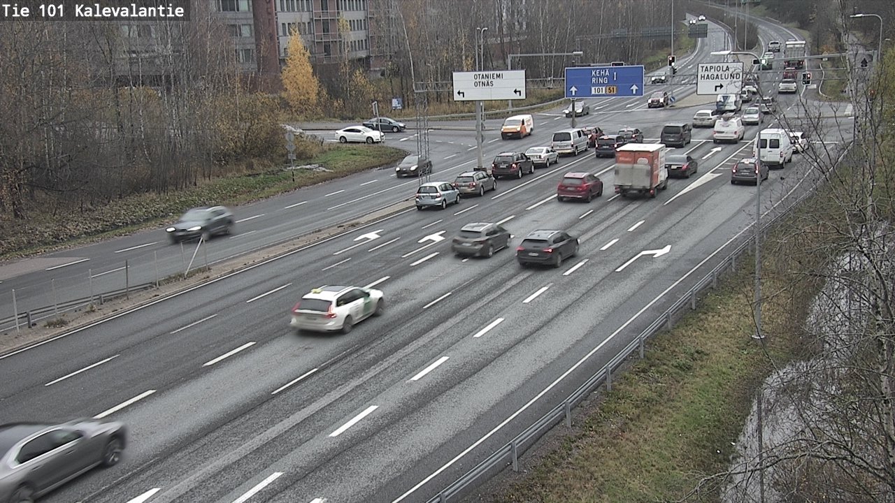 Kelikamerat Kuva Tie 101 Kalevalantie, Espoo, Uusimaa