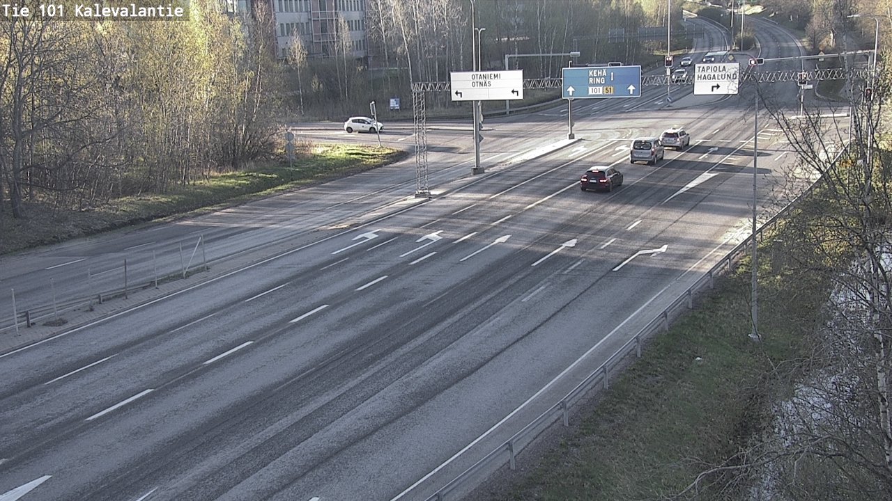 Kelikamerat Kuva Tie 101 Kalevalantie, Espoo, Uusimaa