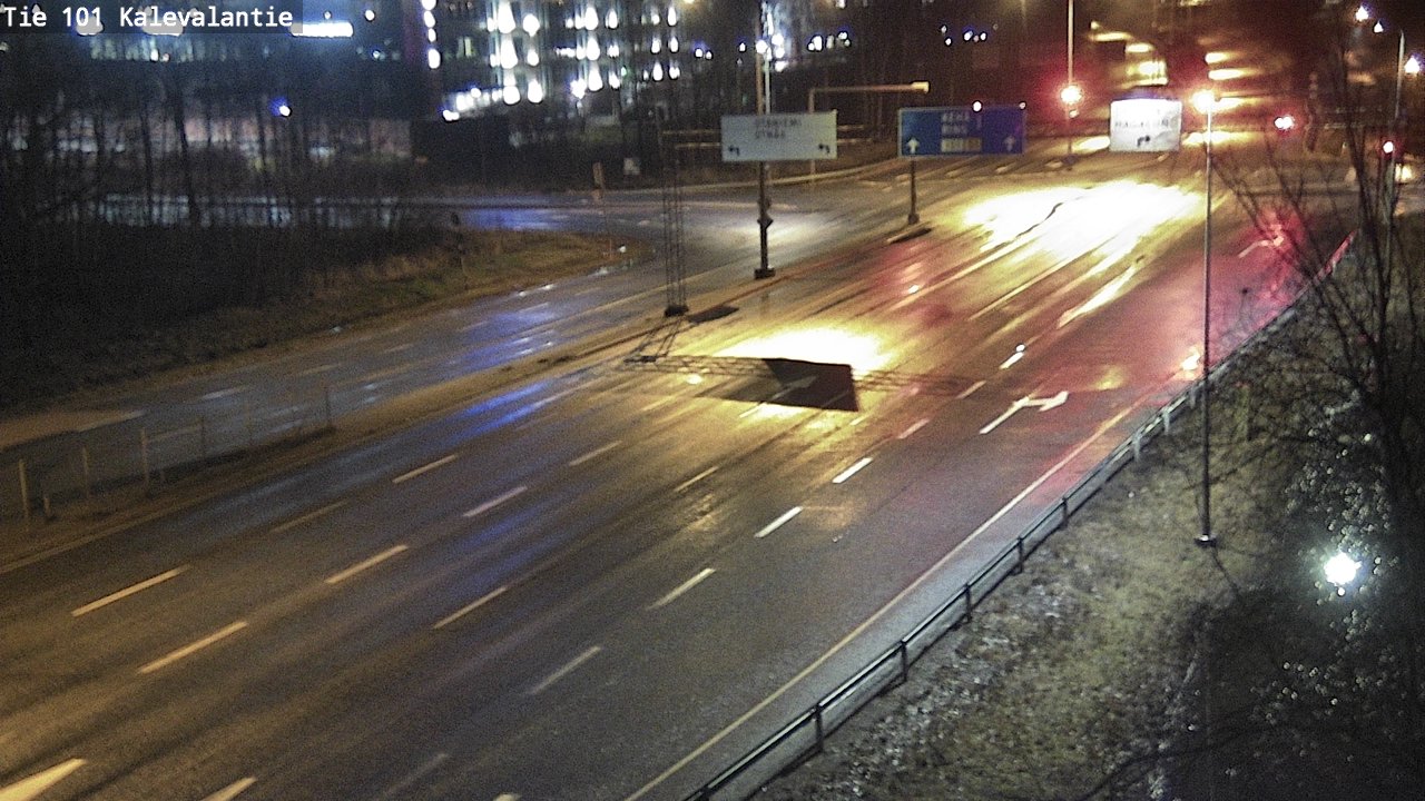 Weather Camera Image Väg 101 Kalevalantie, Espoo, Uusimaa