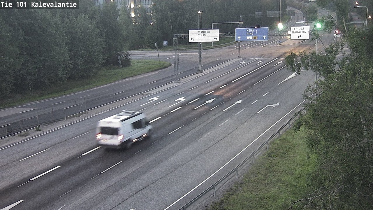 Weather Camera Image Road 101 Kalevalantie, Espoo, Uusimaa