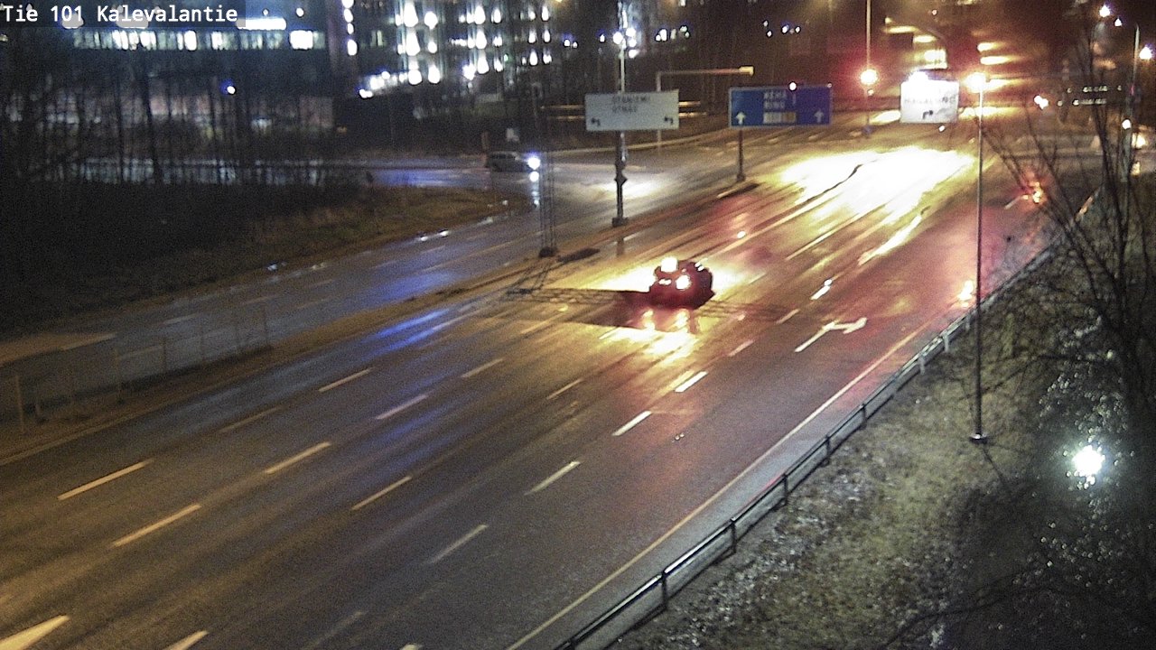 Weather Camera Image Väg 101 Kalevalantie, Espoo, Uusimaa