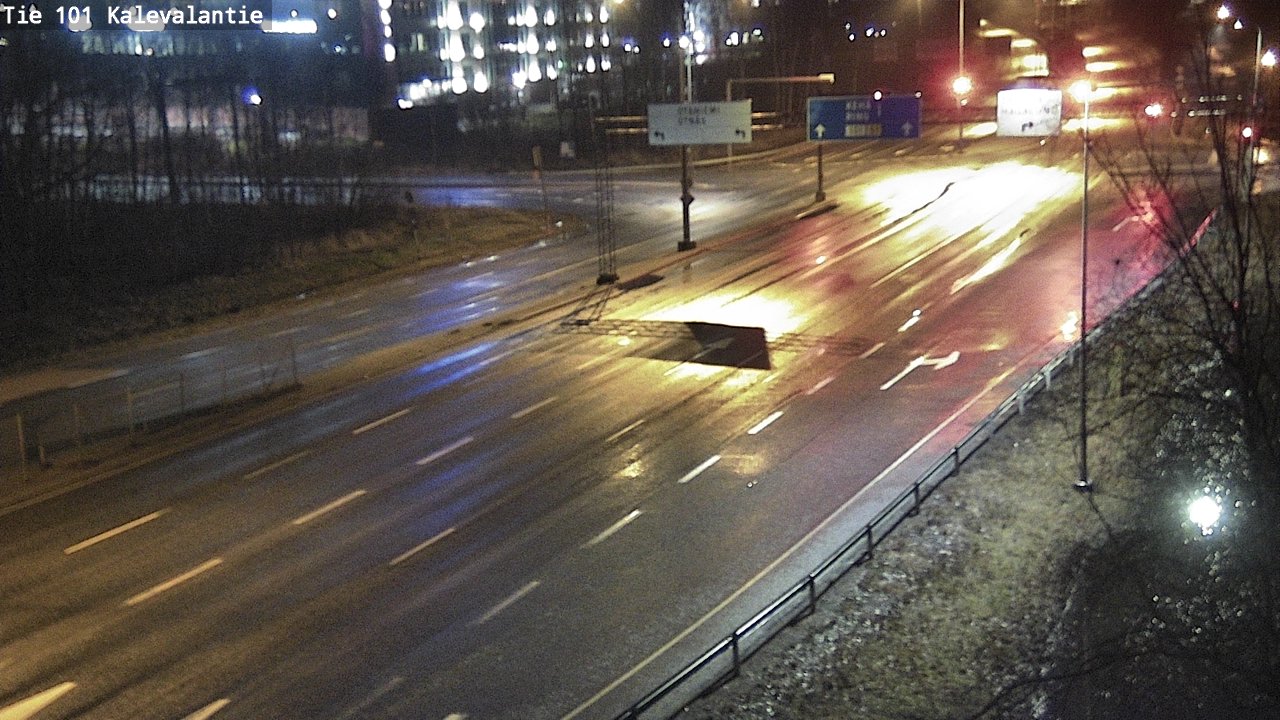 Weather Camera Image Väg 101 Kalevalantie, Espoo, Uusimaa