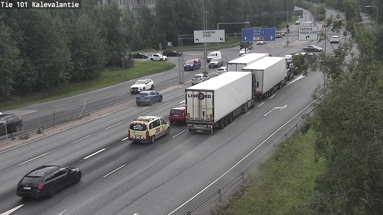 Kelikamerat Kuva Tie 101 Kalevalantie, Espoo, Uusimaa