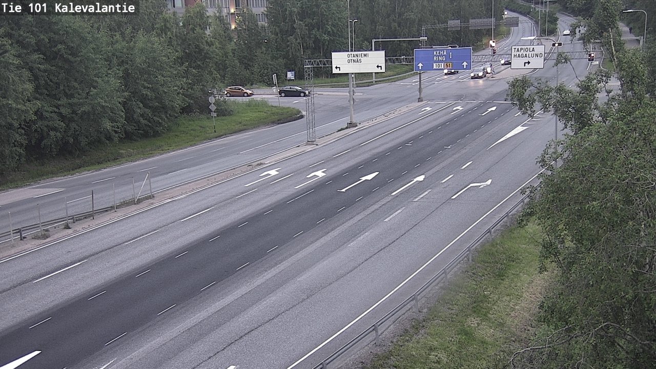 Kelikamerat Kuva Tie 101 Kalevalantie, Espoo, Uusimaa