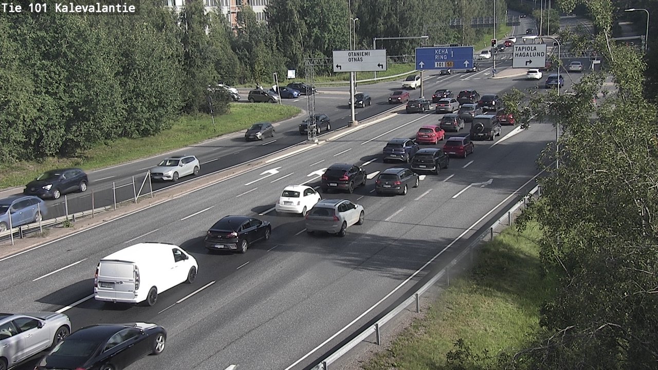 Kelikamerat Kuva Tie 101 Kalevalantie, Espoo, Uusimaa