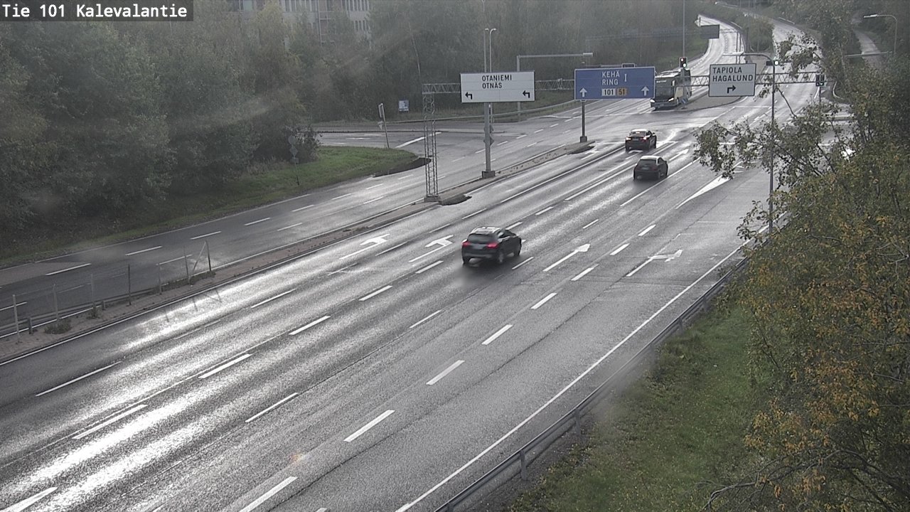 Weather Camera Image Road 101 Kalevalantie, Espoo, Uusimaa
