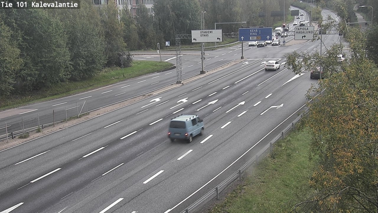 Kelikamerat Kuva Tie 101 Kalevalantie, Espoo, Uusimaa