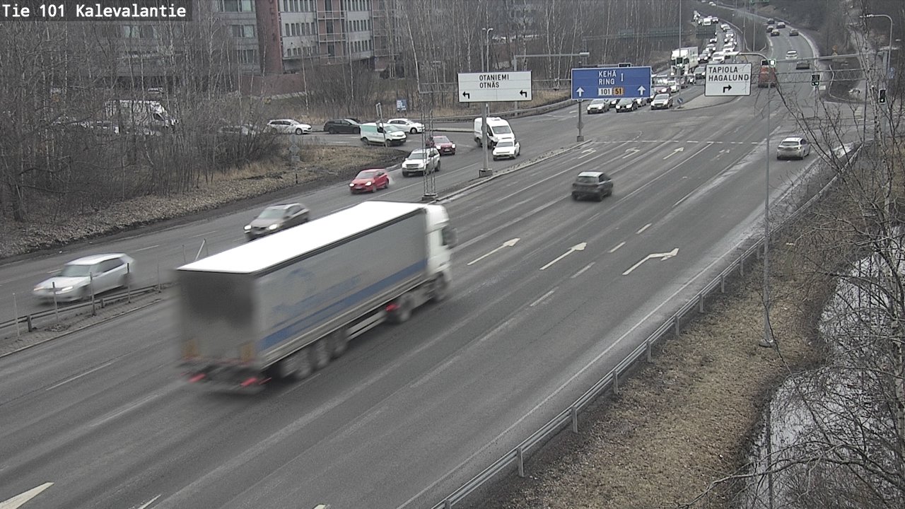 Kelikamerat Kuva Tie 101 Kalevalantie, Espoo, Uusimaa