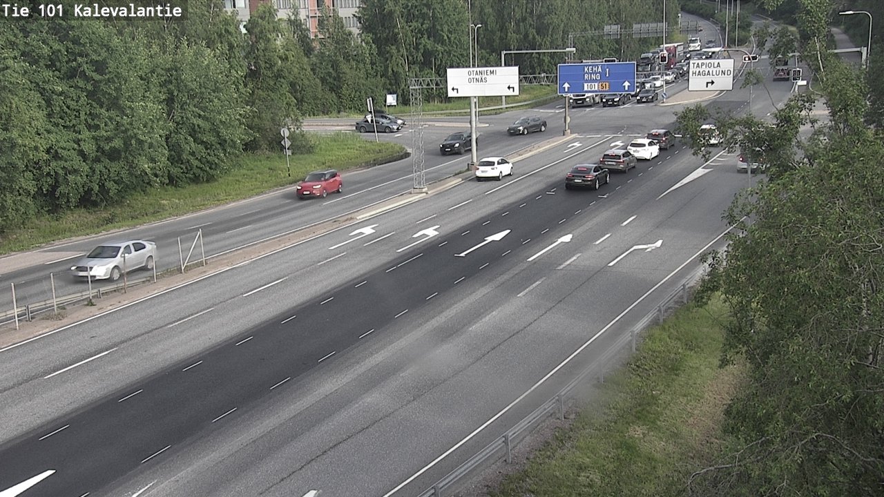 Kelikamerat Kuva Tie 101 Kalevalantie, Espoo, Uusimaa