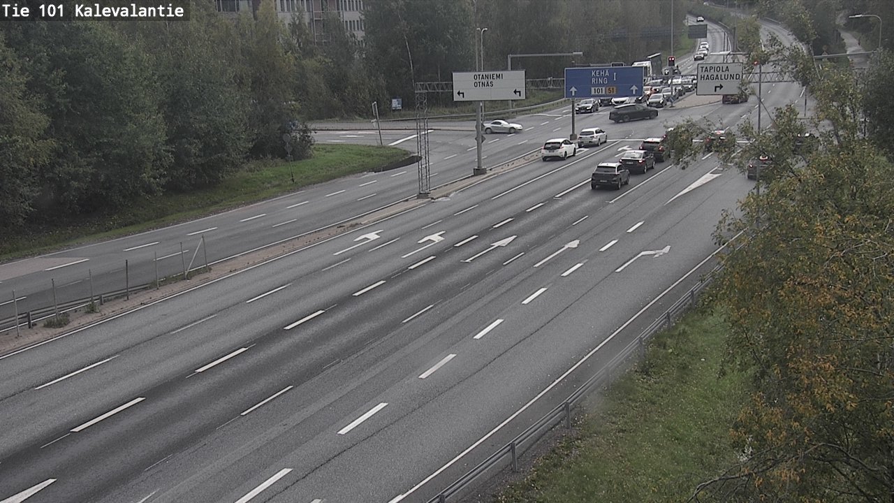 Kelikamerat Kuva Tie 101 Kalevalantie, Espoo, Uusimaa