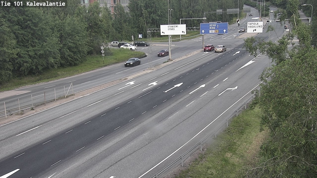 Kelikamerat Kuva Tie 101 Kalevalantie, Espoo, Uusimaa