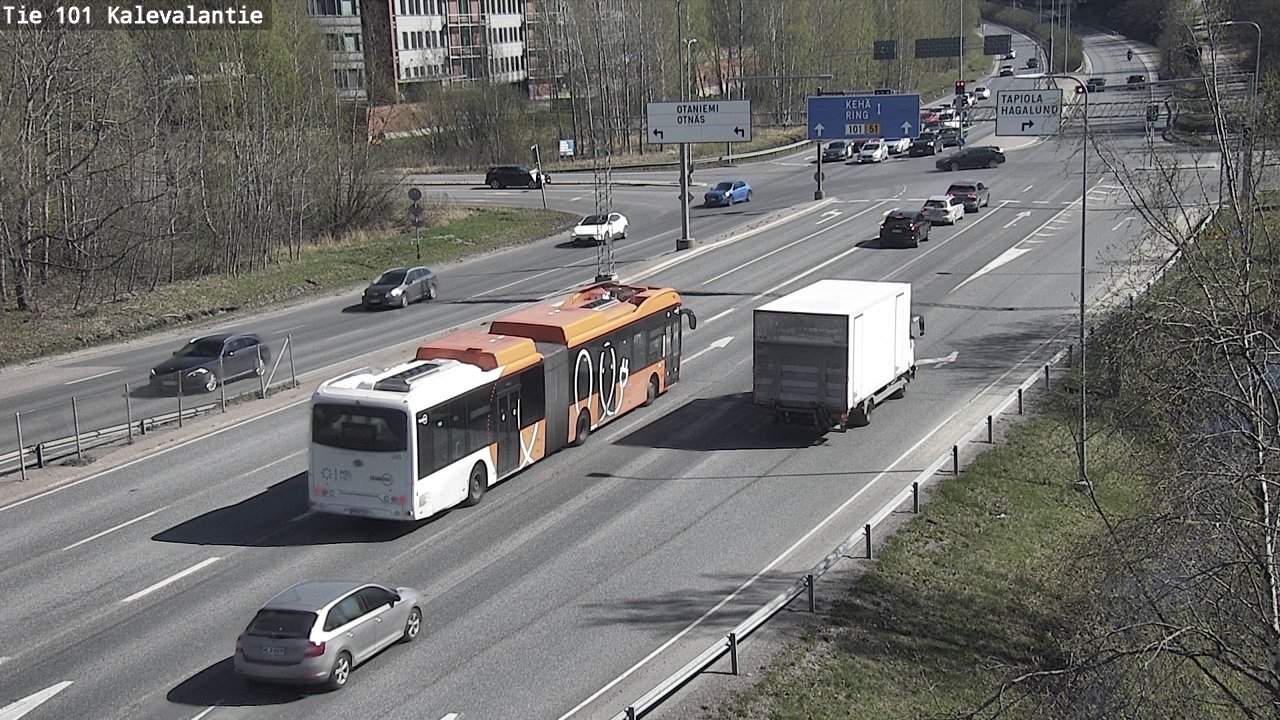 Kelikamerat Kuva Tie 101 Kalevalantie, Espoo, Uusimaa
