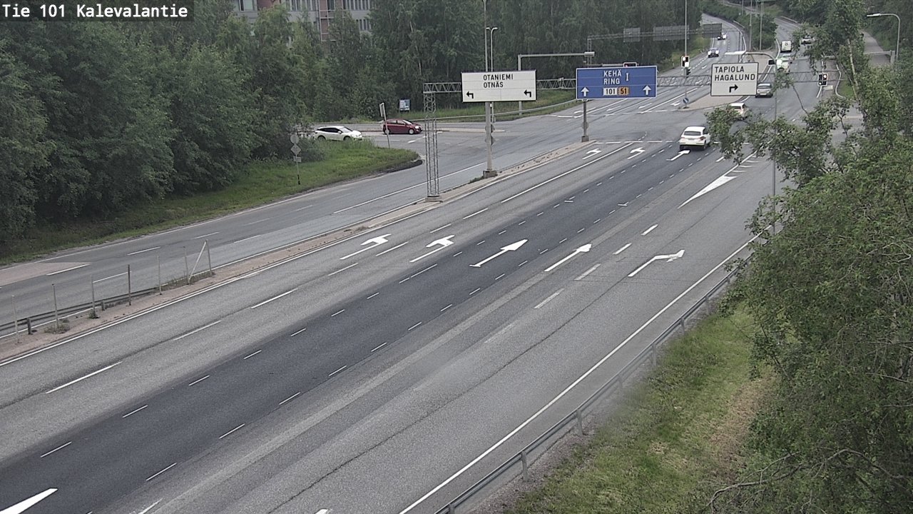 Kelikamerat Kuva Tie 101 Kalevalantie, Espoo, Uusimaa