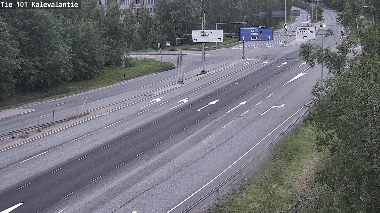 Kelikamerat Kuva Tie 101 Kalevalantie, Espoo, Uusimaa