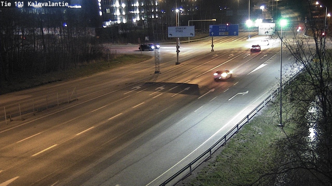 Weather Camera Image Road 101 Kalevalantie, Espoo, Uusimaa