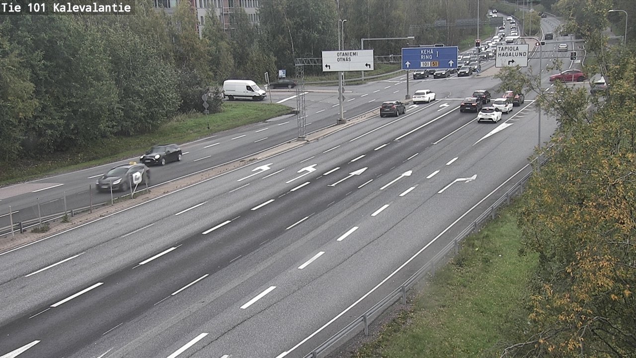 Kelikamerat Kuva Tie 101 Kalevalantie, Espoo, Uusimaa