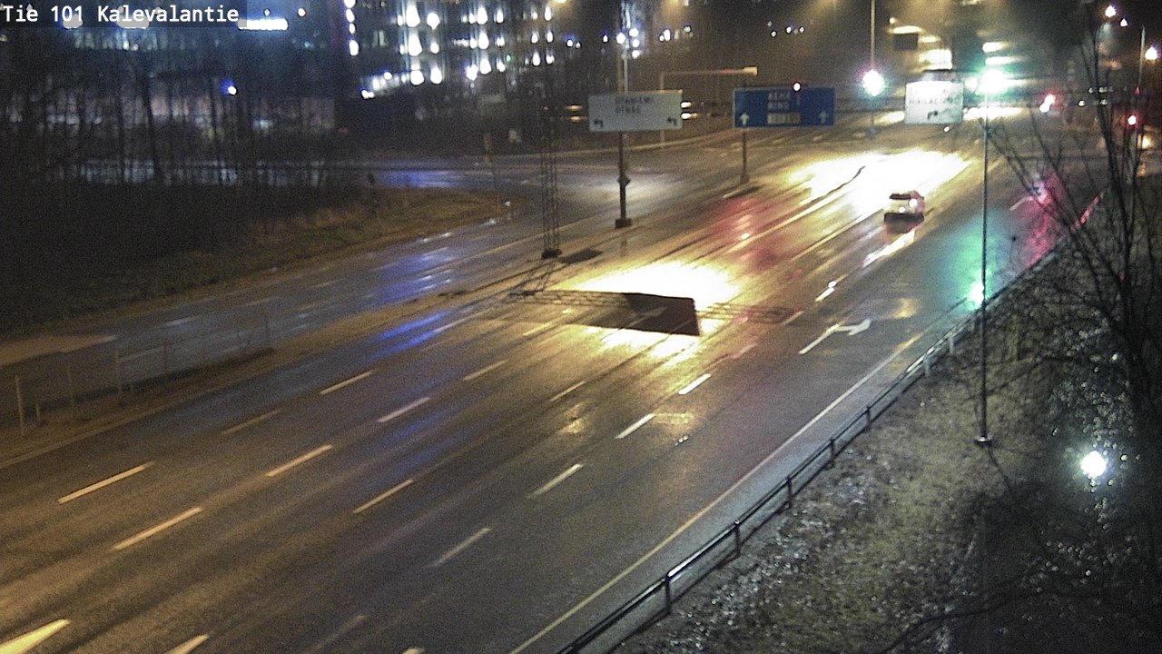 Weather Camera Image Väg 101 Kalevalantie, Espoo, Uusimaa