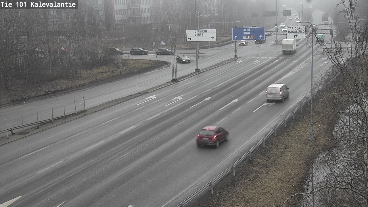 Kelikamerat Kuva Tie 101 Kalevalantie, Espoo, Uusimaa