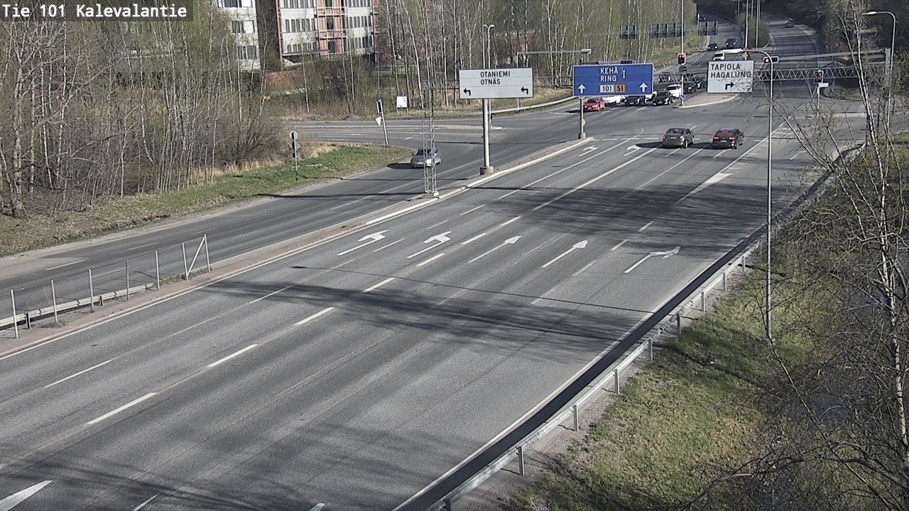 Kelikamerat Kuva Tie 101 Kalevalantie, Espoo, Uusimaa
