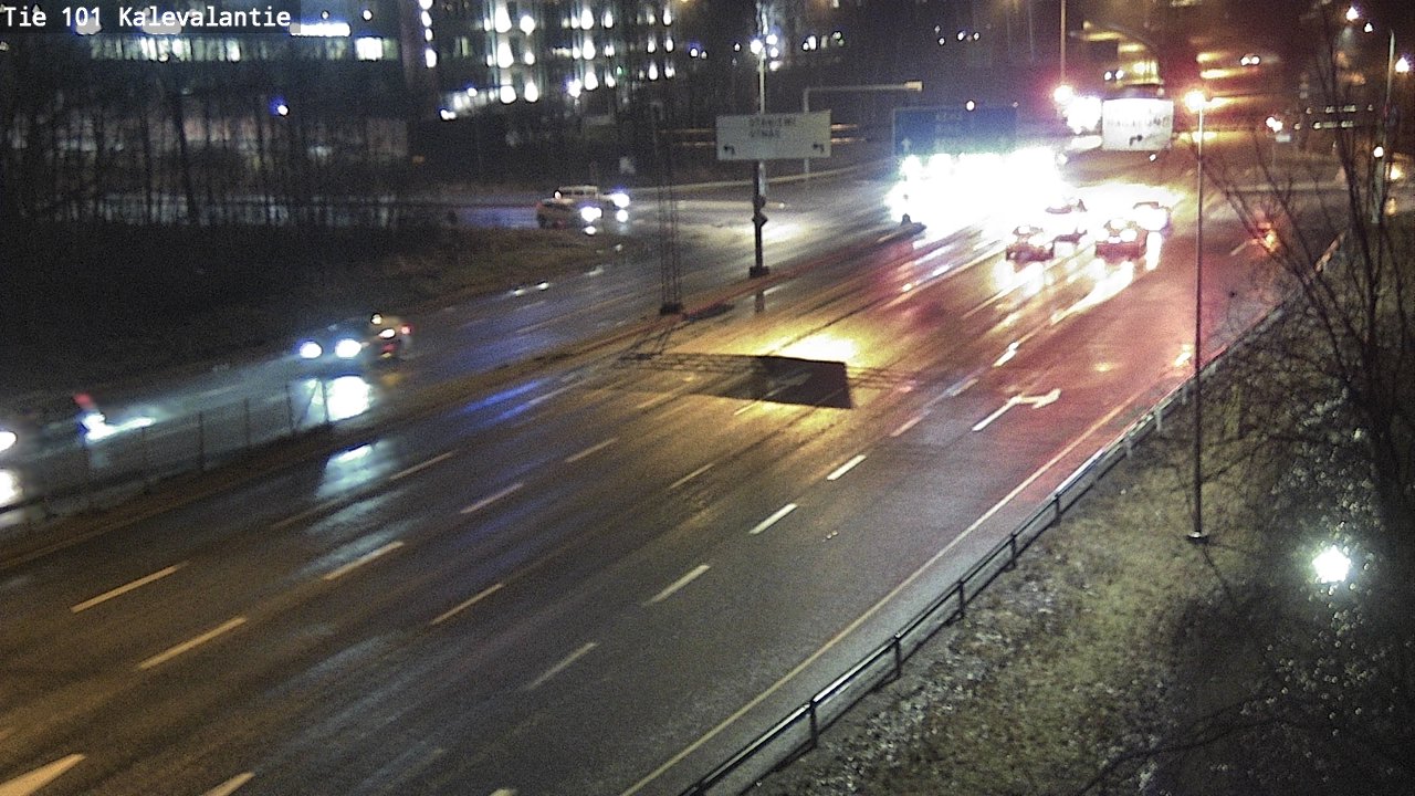 Weather Camera Image Väg 101 Kalevalantie, Espoo, Uusimaa