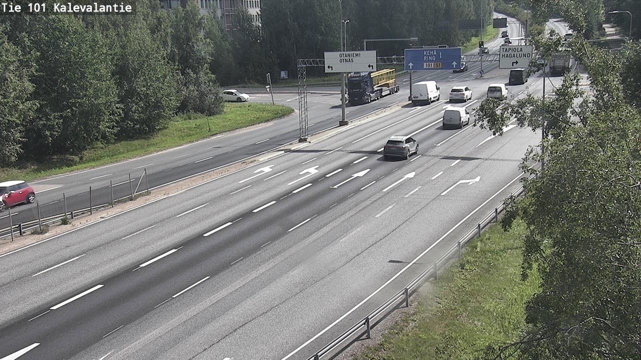 Kelikamerat Kuva Tie 101 Kalevalantie, Espoo, Uusimaa