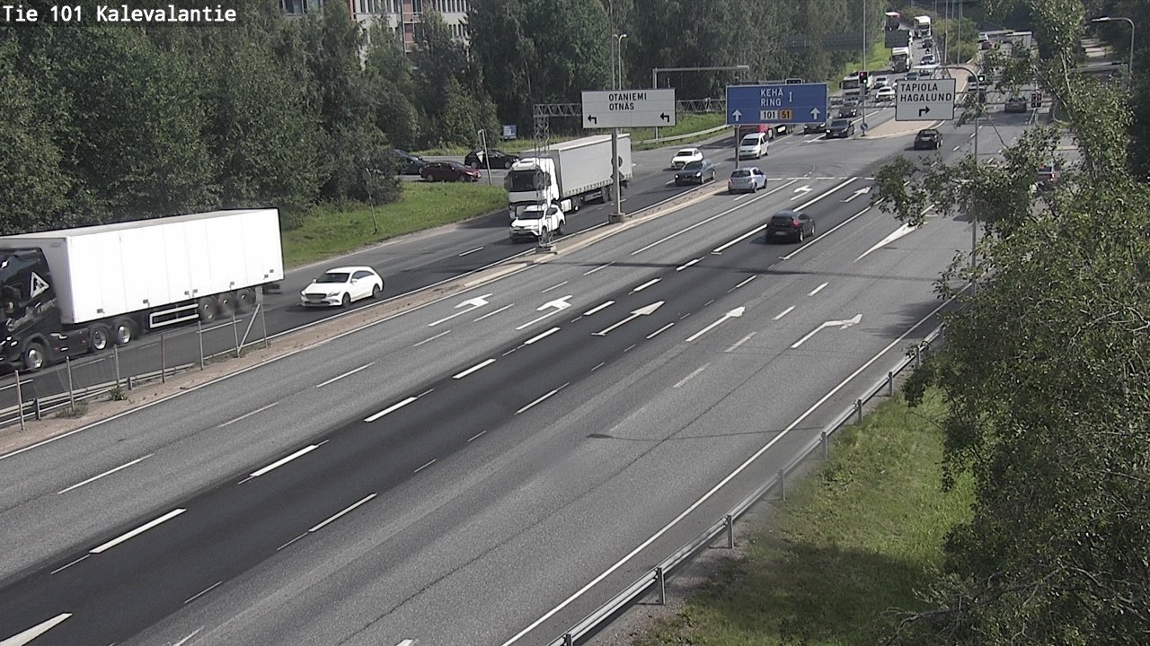 Kelikamerat Kuva Tie 101 Kalevalantie, Espoo, Uusimaa