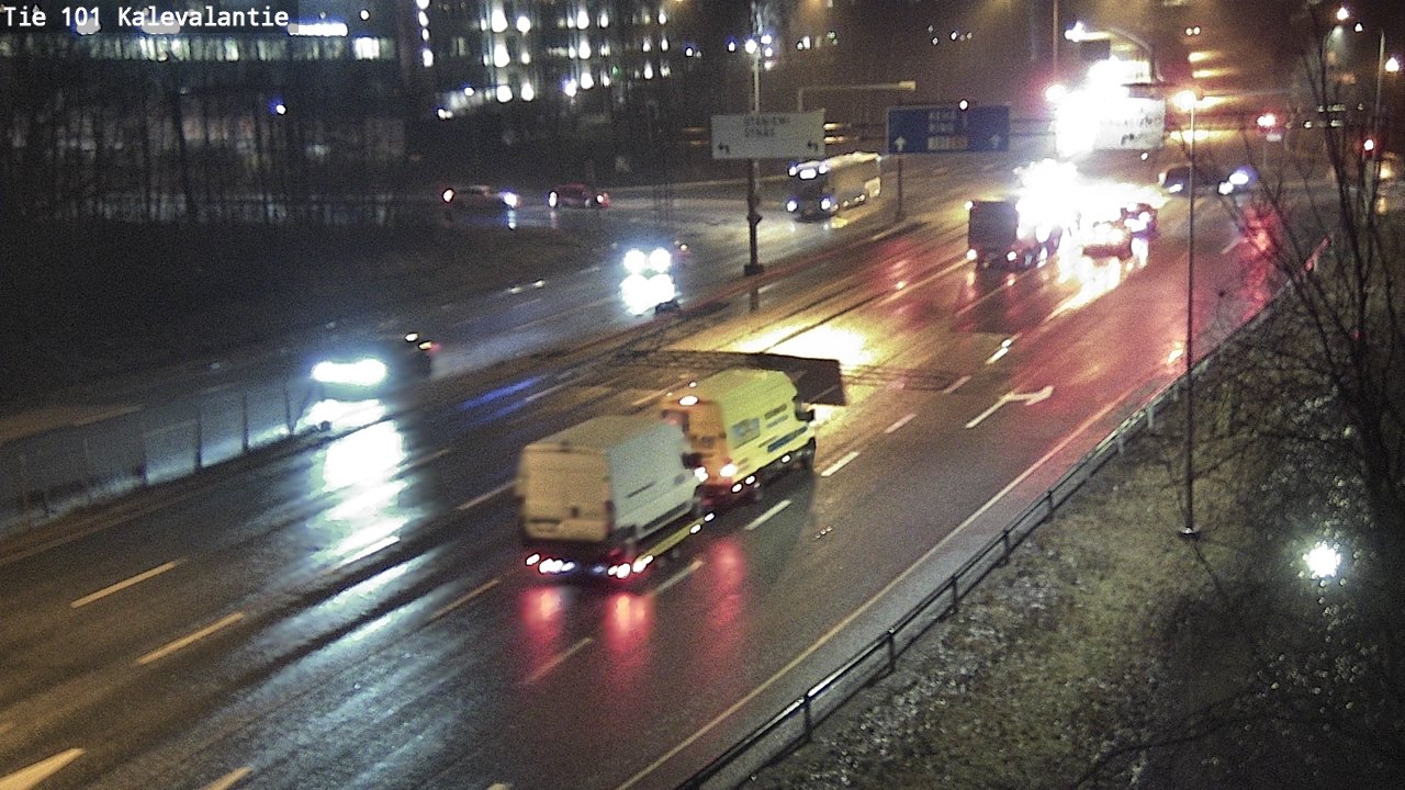 Weather Camera Image Väg 101 Kalevalantie, Espoo, Uusimaa