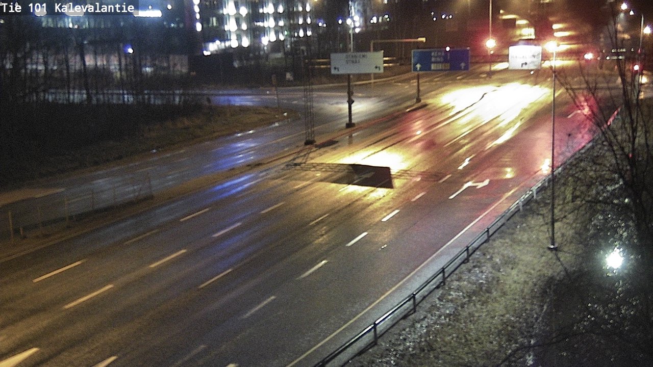 Weather Camera Image Väg 101 Kalevalantie, Espoo, Uusimaa