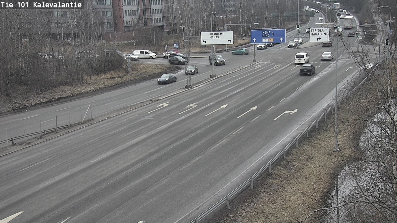 Kelikamerat Kuva Tie 101 Kalevalantie, Espoo, Uusimaa