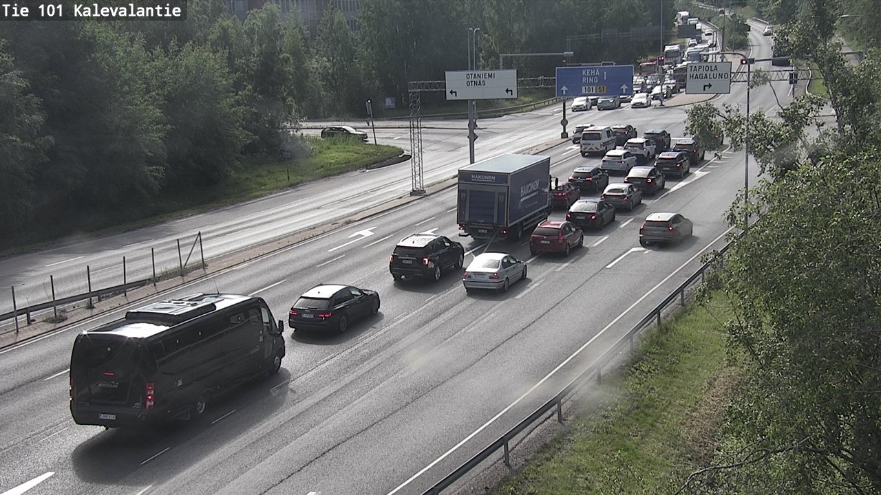 Kelikamerat Kuva Tie 101 Kalevalantie, Espoo, Uusimaa