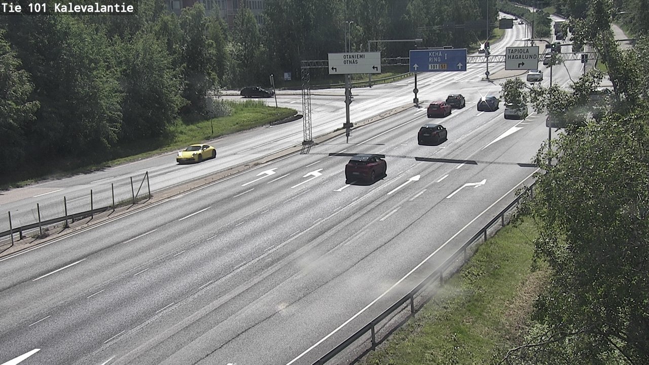 Kelikamerat Kuva Tie 101 Kalevalantie, Espoo, Uusimaa