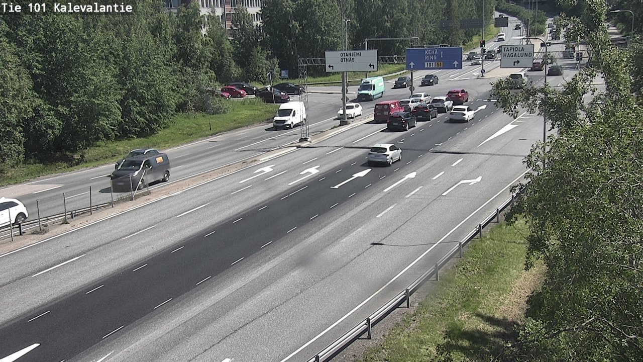 Kelikamerat Kuva Tie 101 Kalevalantie, Espoo, Uusimaa