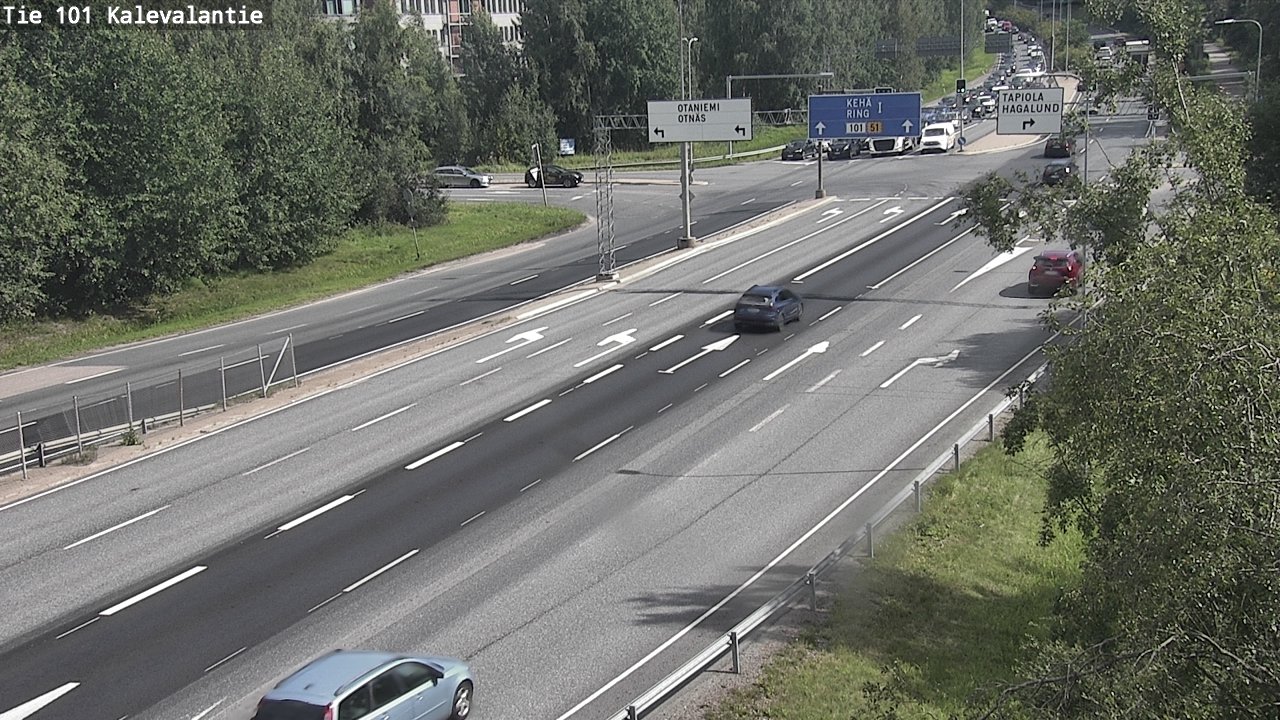 Kelikamerat Kuva Tie 101 Kalevalantie, Espoo, Uusimaa