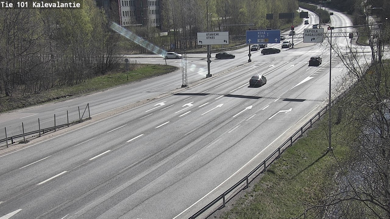 Kelikamerat Kuva Tie 101 Kalevalantie, Espoo, Uusimaa