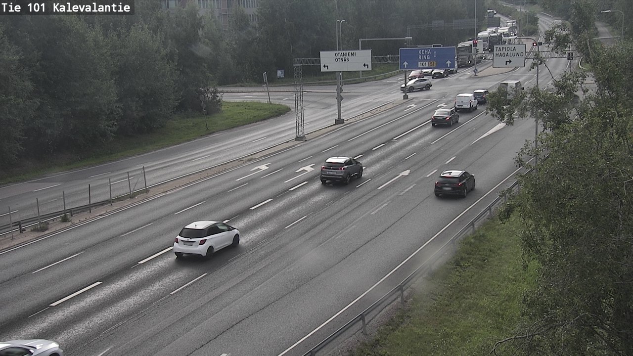 Weather Camera Image Road 101 Kalevalantie, Espoo, Uusimaa