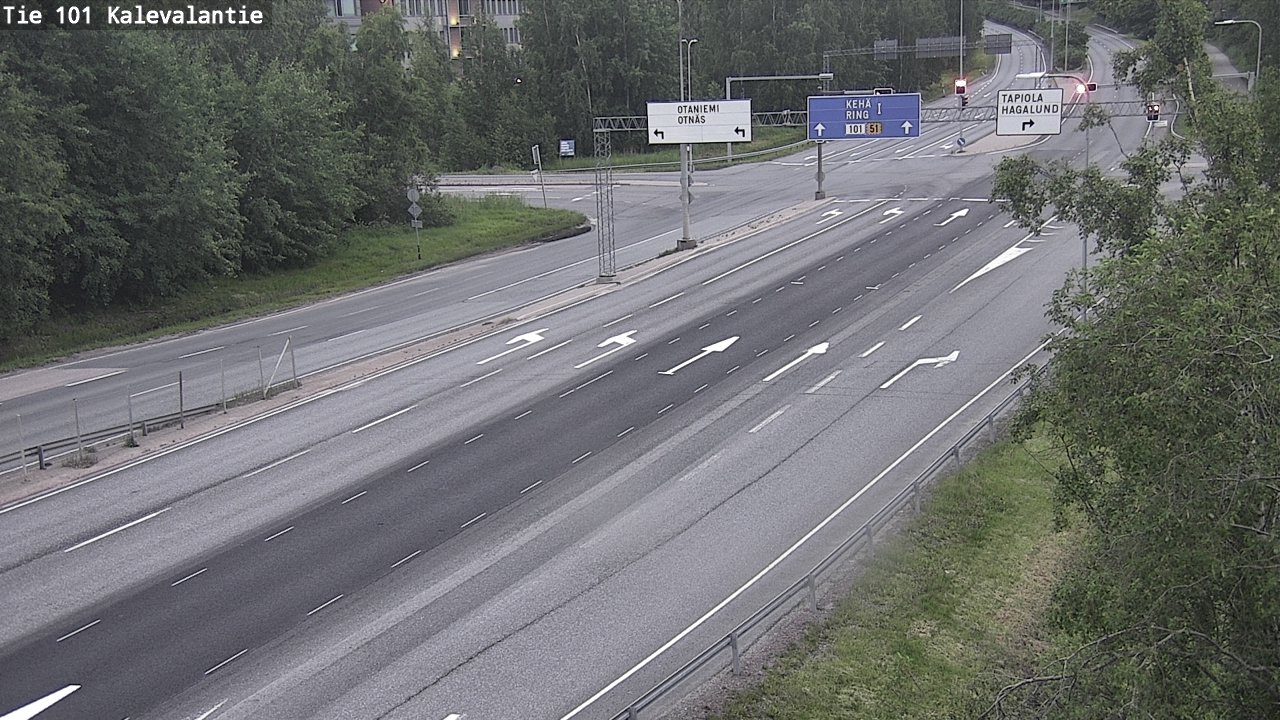 Kelikamerat Kuva Tie 101 Kalevalantie, Espoo, Uusimaa