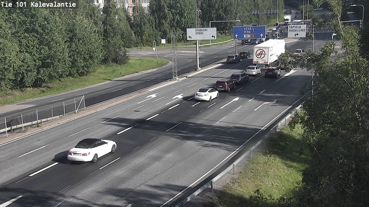 Kelikamerat Kuva Tie 101 Kalevalantie, Espoo, Uusimaa