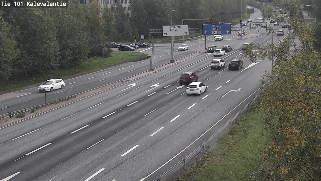 Kelikamerat Kuva Tie 101 Kalevalantie, Espoo, Uusimaa