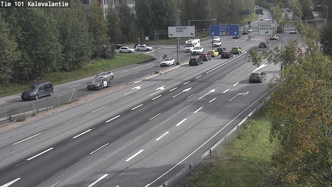 Kelikamerat Kuva Tie 101 Kalevalantie, Espoo, Uusimaa