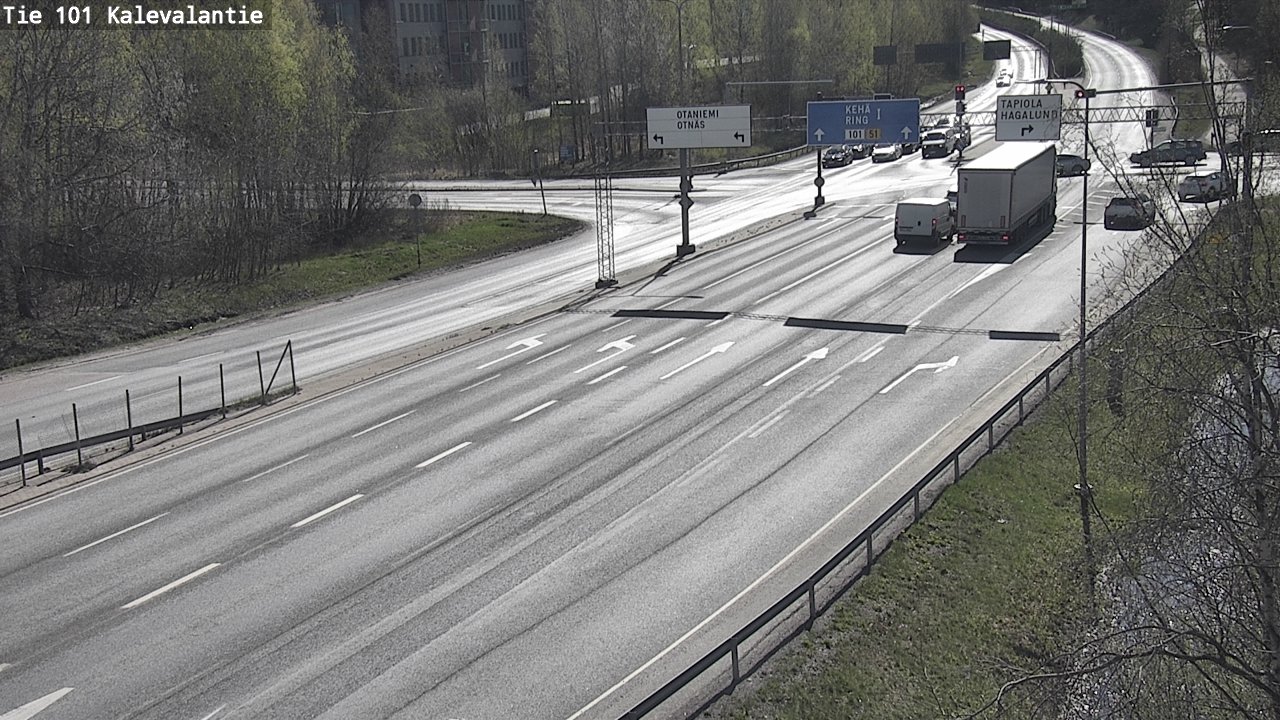 Kelikamerat Kuva Tie 101 Kalevalantie, Espoo, Uusimaa