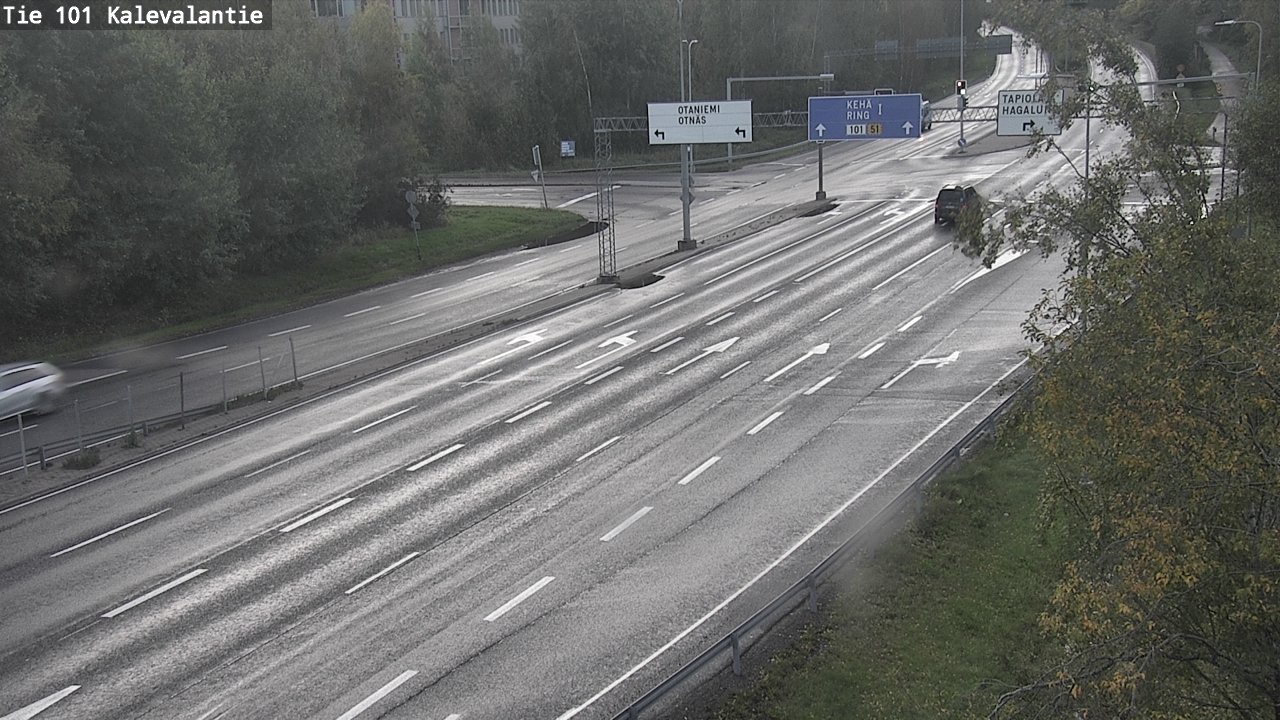 Weather Camera Image Road 101 Kalevalantie, Espoo, Uusimaa