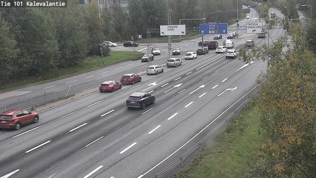 Kelikamerat Kuva Tie 101 Kalevalantie, Espoo, Uusimaa