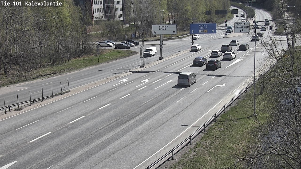 Kelikamerat Kuva Tie 101 Kalevalantie, Espoo, Uusimaa
