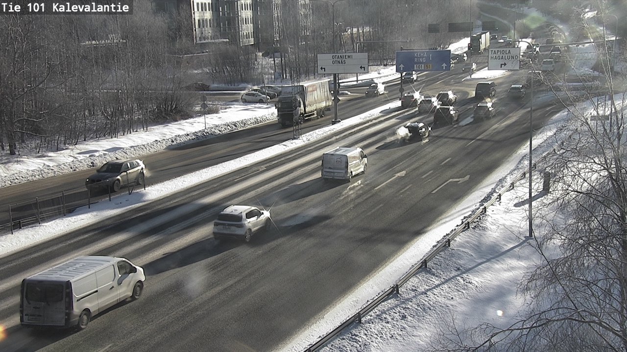 Kelikamerat Kuva Tie 101 Kalevalantie, Espoo, Uusimaa