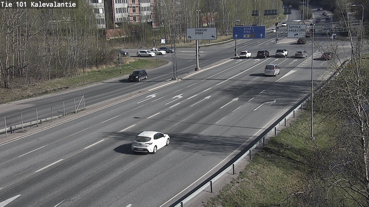 Kelikamerat Kuva Tie 101 Kalevalantie, Espoo, Uusimaa